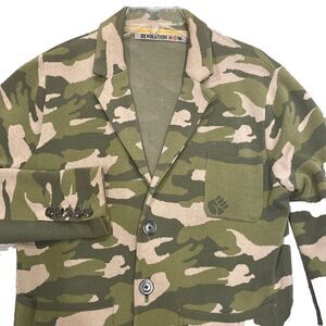 Mens Jacket Sweater M Jacket Knitted Camo Print Streetwear Military Festival
